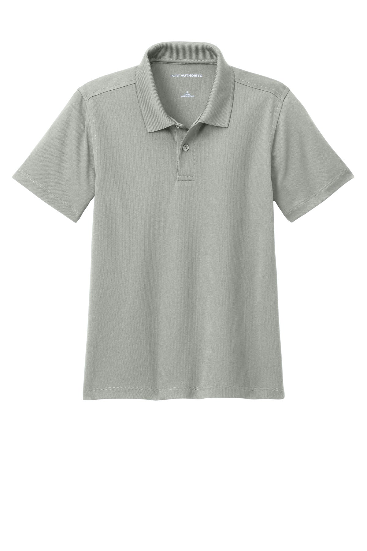 Custom Embroidered Port Authority Polos/Knits in Gusty Grey