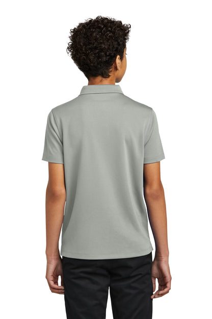 Custom Embroidered Port Authority Youth Dry Zone UV Micro-Mesh Polo Y110,Gusty Grey
