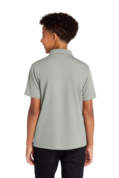 Custom Embroidered Port Authority Polos/Knits in Gusty Grey