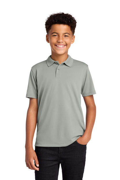 Custom Embroidered Port Authority Polos/Knits in Gusty Grey