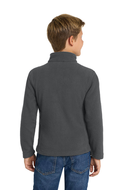Custom Embroidered Port Authority Youth Value Fleece Jacket. Y217,Iron Grey