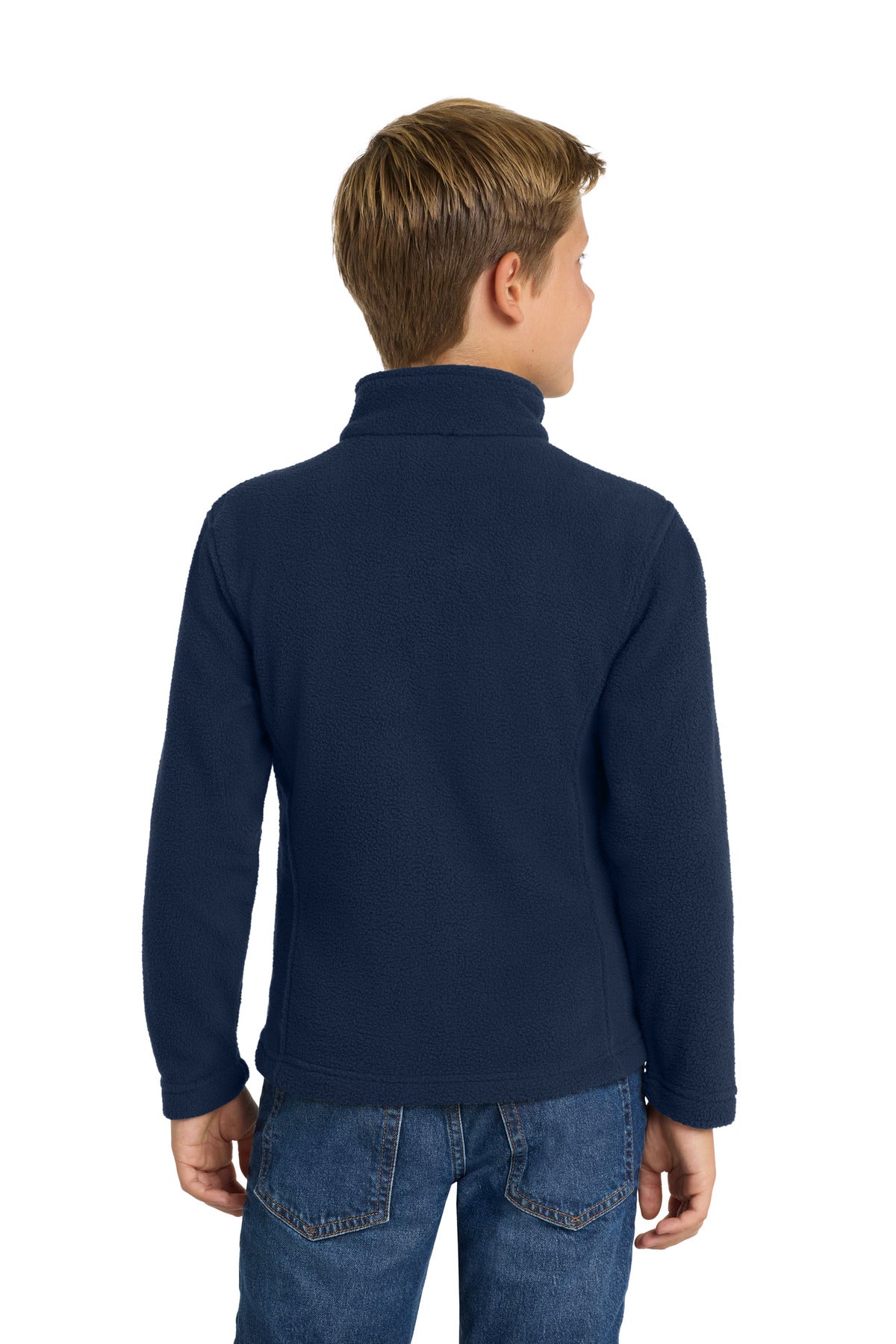 Custom Embroidered Port Authority Youth Value Fleece Jacket. Y217,True Navy