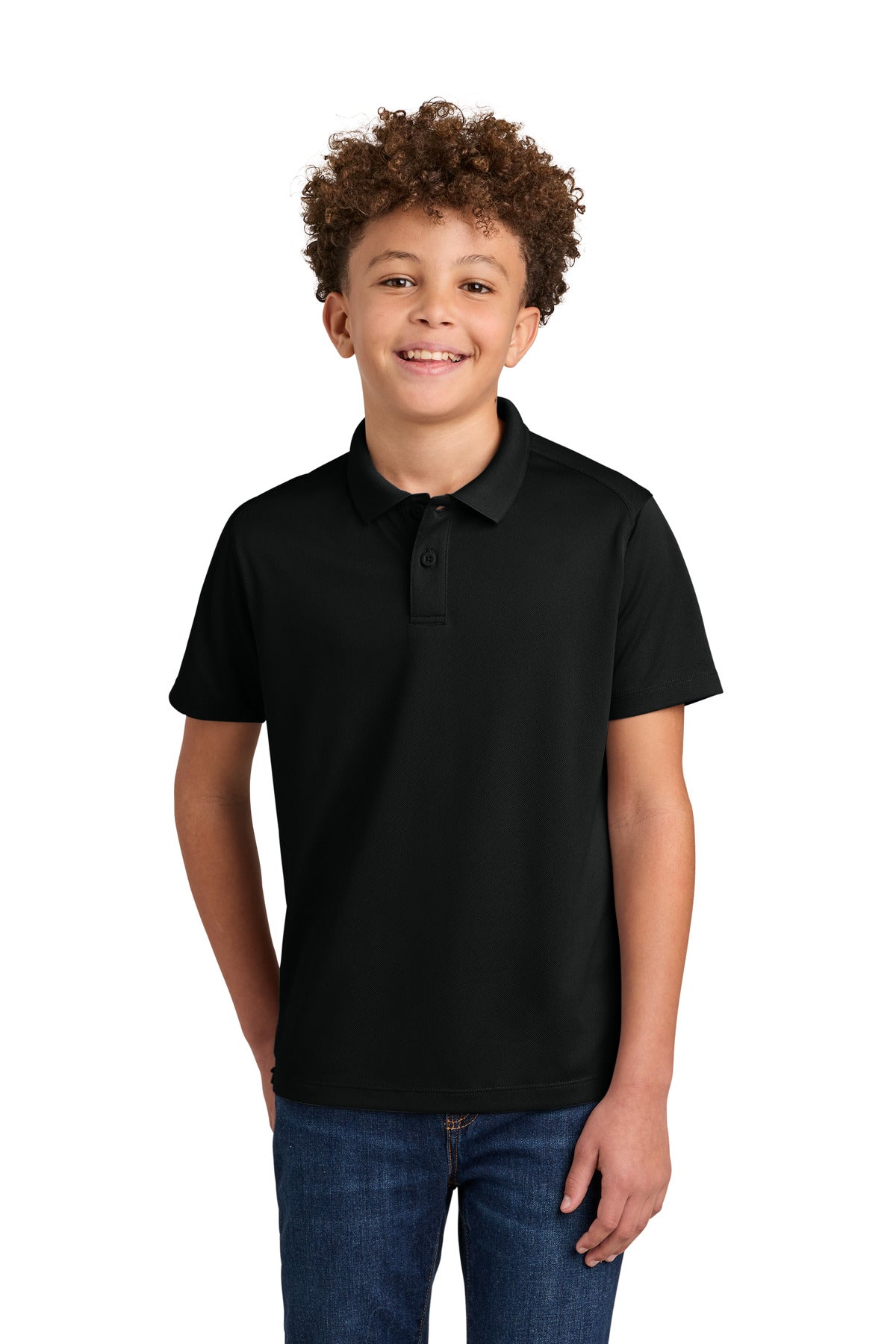 Custom Embroidered Port Authority Polos in Deep Black