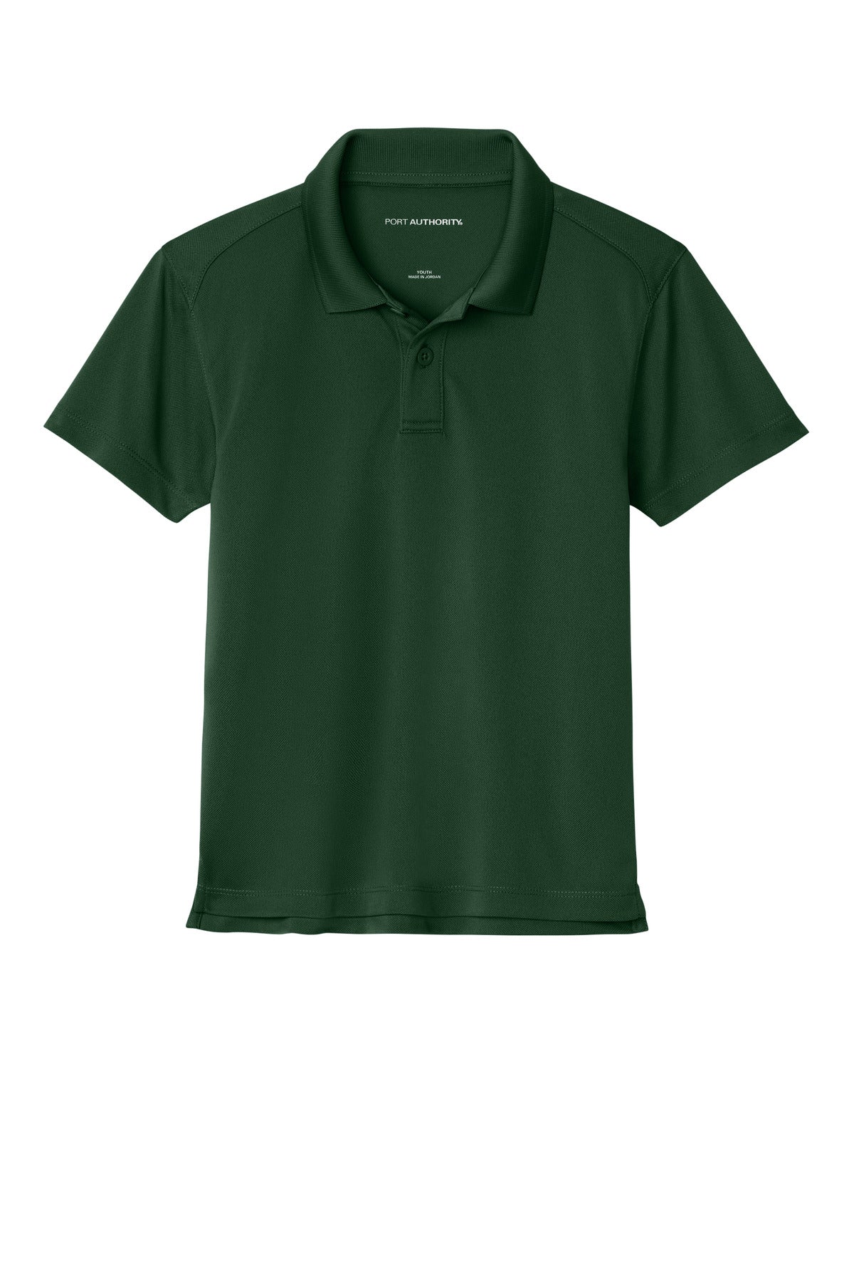 Custom Embroidered Port Authority Polos in Deep Forest Green
