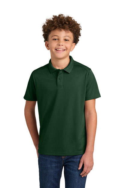 Custom Embroidered Port Authority Polos in Deep Forest Green