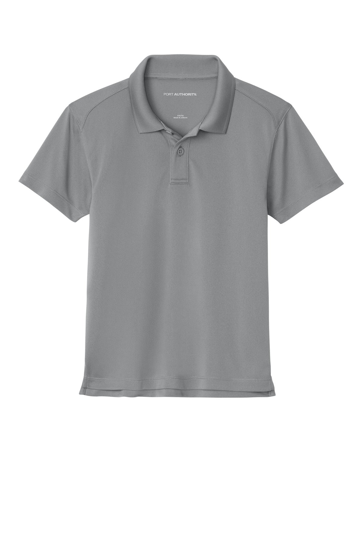 Custom Embroidered Port Authority Polos in Gusty Grey