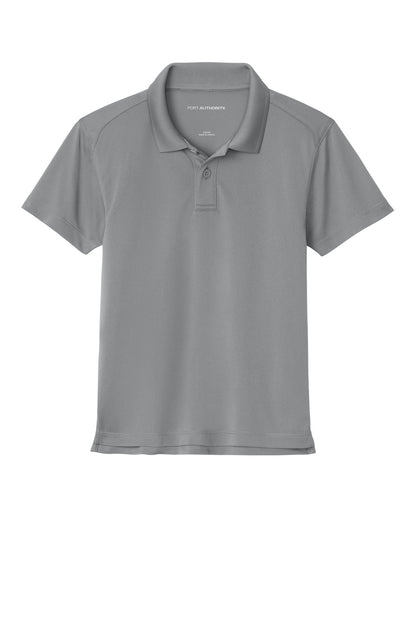Custom Embroidered Port Authority Polos in Gusty Grey