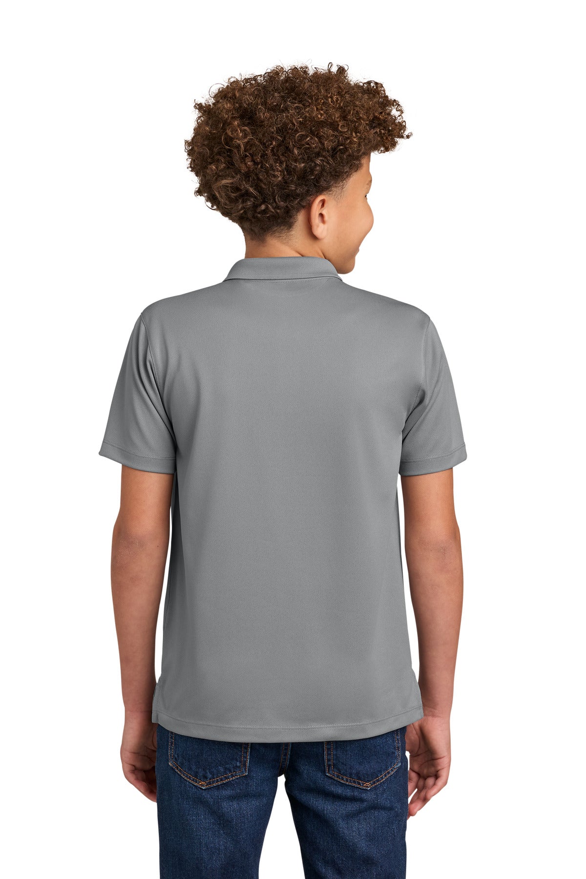 Custom Embroidered Port Authority Polos in Gusty Grey