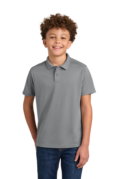 Custom Embroidered Port Authority Polos in Gusty Grey