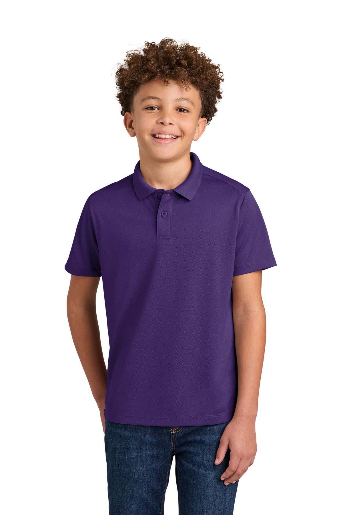Custom Embroidered Port Authority Polos in Prism Purple