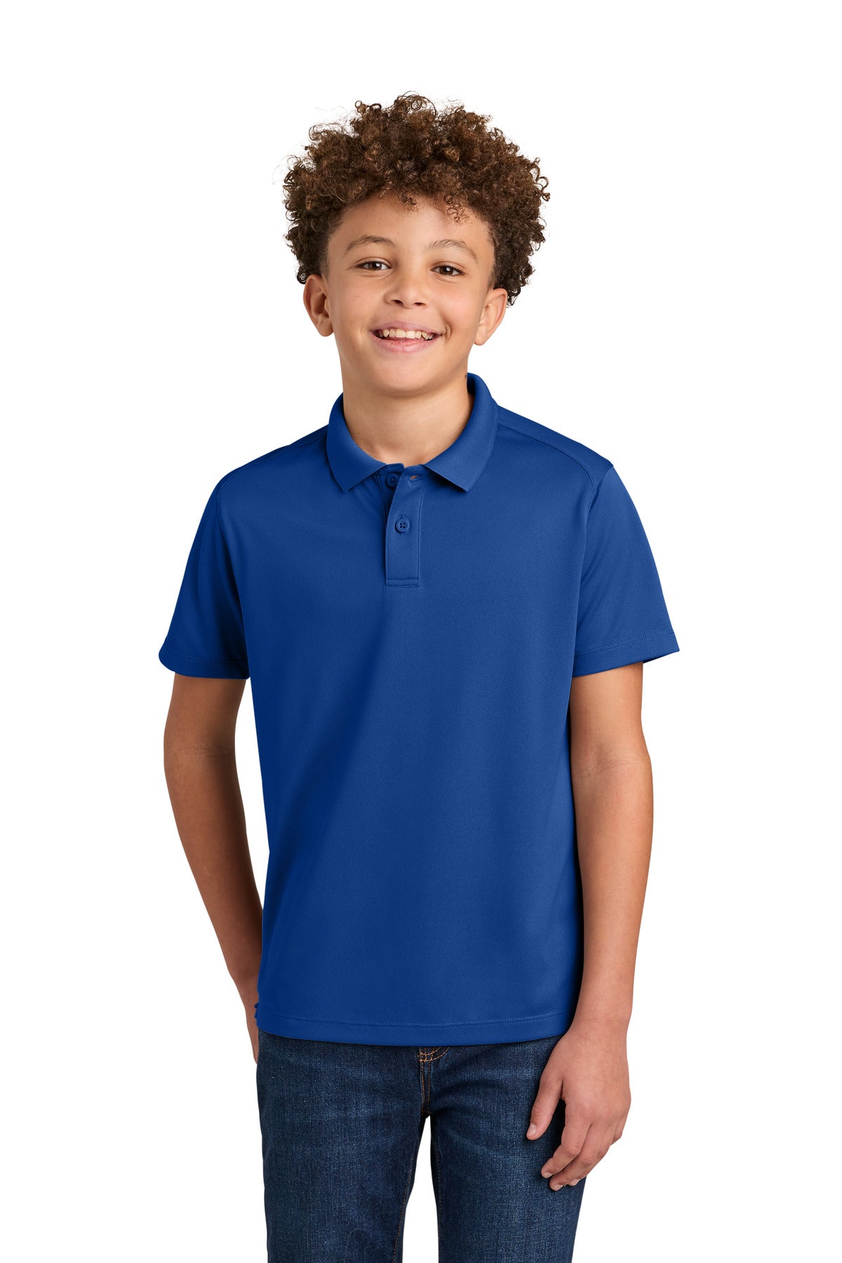 Custom Embroidered Port Authority Polos in True Royal