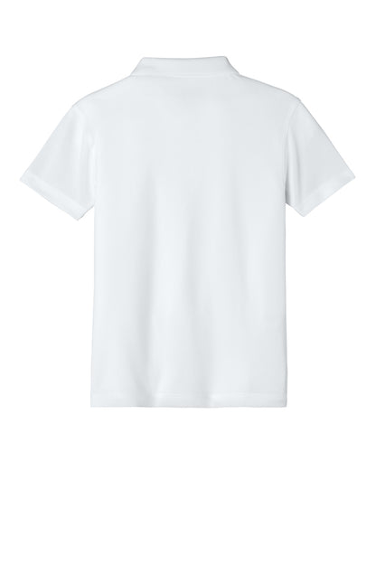 Custom Embroidered Port Authority Polos in White
