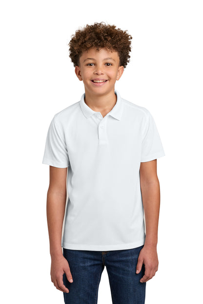 Custom Embroidered Port Authority Polos in White