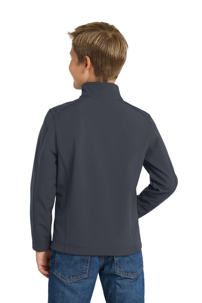 Custom Embroidered Port Authority Youth Core Soft Shell Jacket. Y317,Battleship Grey