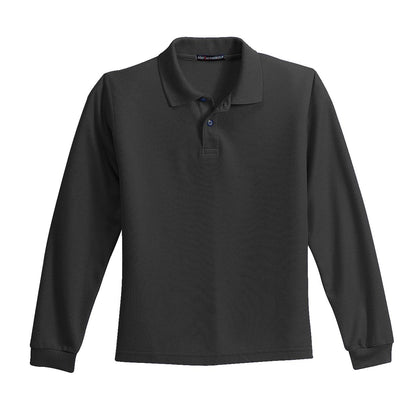 Port Authority Youth Long Sleeve Silk Touch Polo.  Y500LS