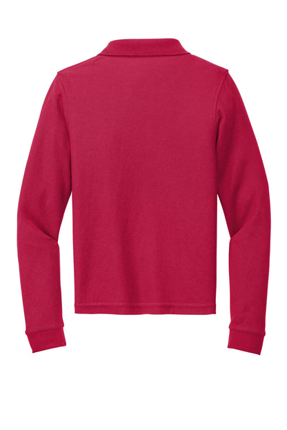 Port Authority Youth Long Sleeve Silk Touch Polo.  Y500LS