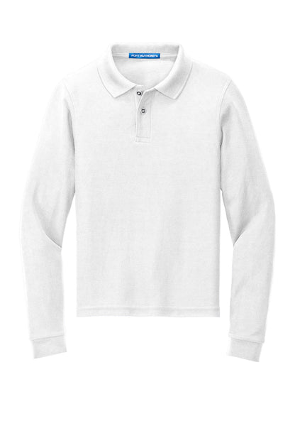 Port Authority Youth Long Sleeve Silk Touch Polo.  Y500LS
