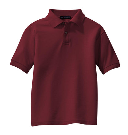 Port Authority Youth Silk Touch Polo.  Y500