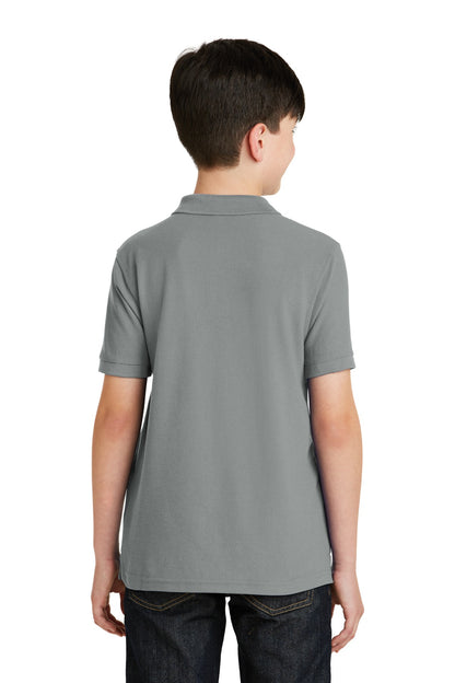 Custom Embroidered Port Authority Youth Silk Touch Polo.  Y500,Cool Grey