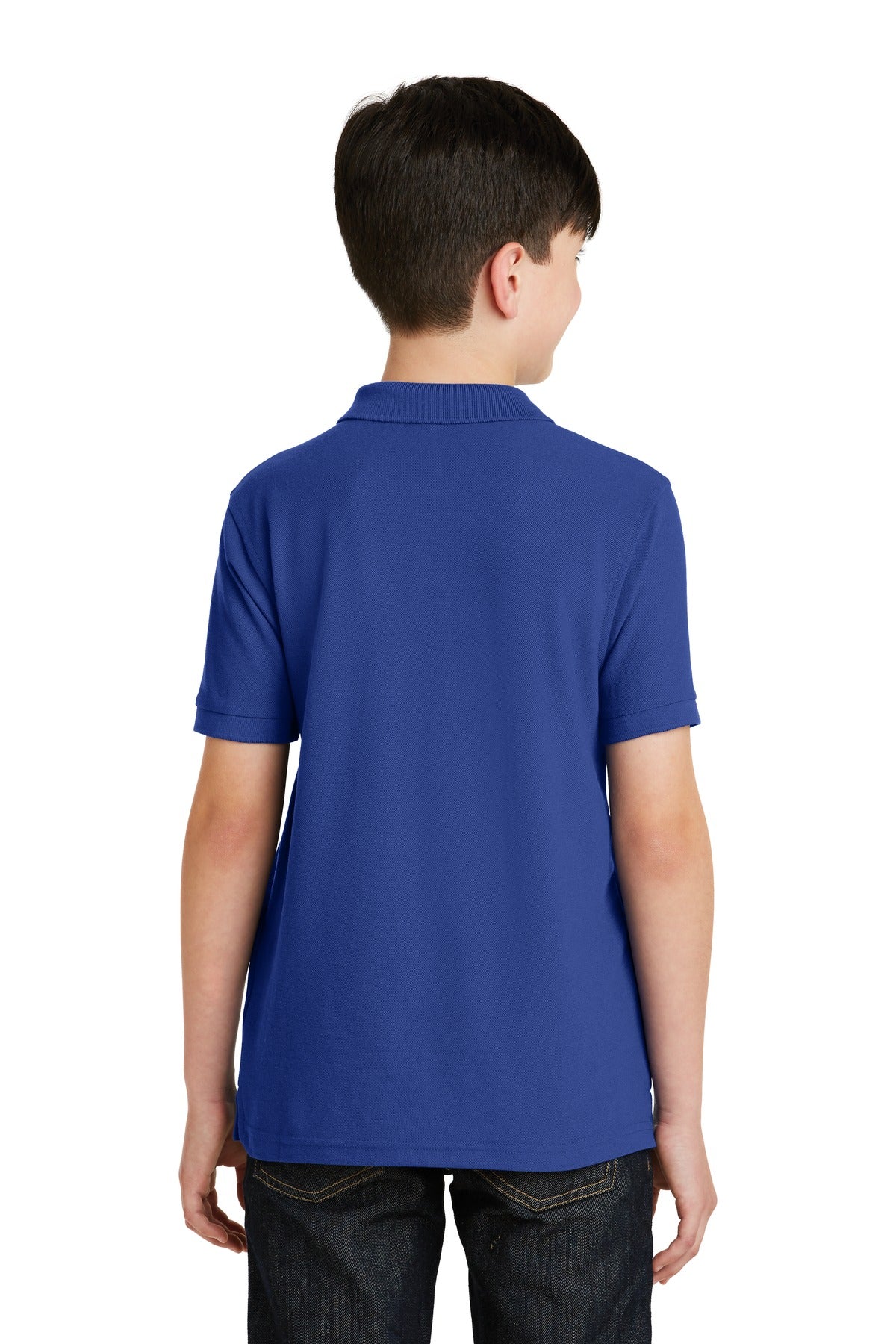 Custom Embroidered Port Authority Youth Silk Touch Polo.  Y500,Royal