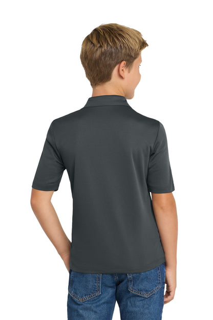 Custom Embroidered Port Authority Youth Silk Touch Performance Polo. Y540,Steel Grey