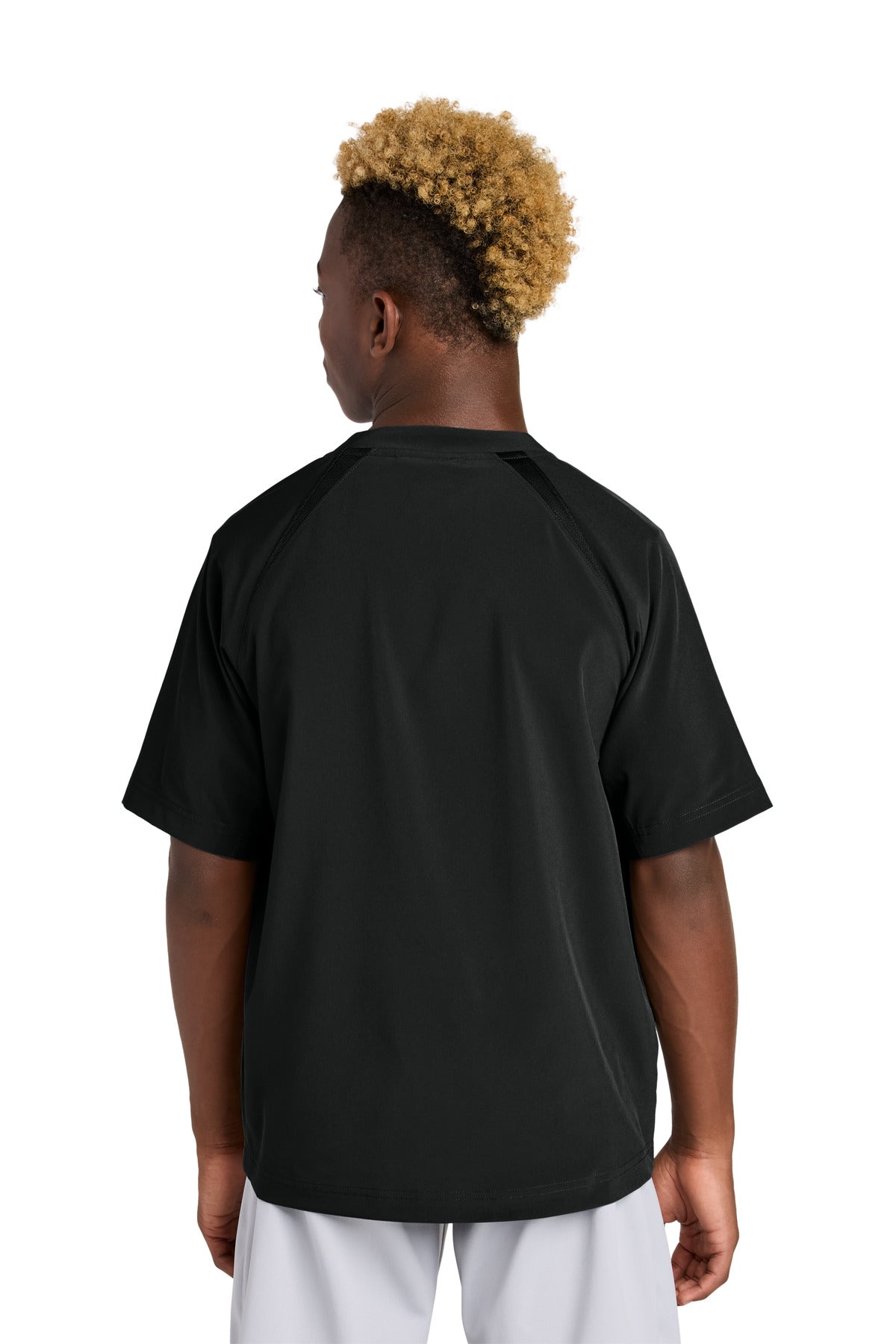 Custom Embroidered Sport-Tek Youth Repeat 1/2-Zip Short Sleeve Jacket YJST489,Black
