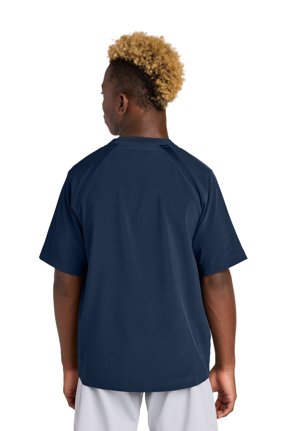 Custom Embroidered Sport-Tek Youth Repeat 1/2-Zip Short Sleeve Jacket YJST489,True Navy