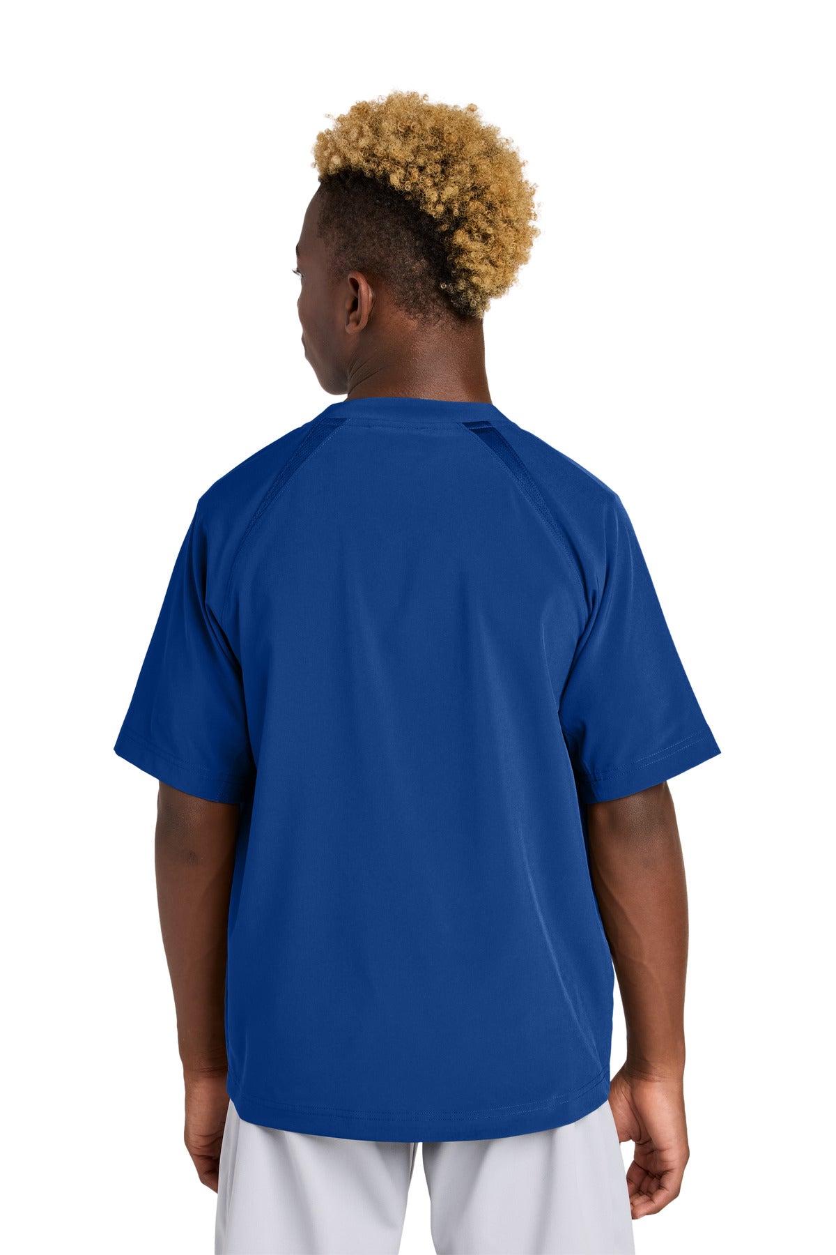 Custom Embroidered Sport-Tek Youth Repeat 1/2-Zip Short Sleeve Jacket YJST489,True Royal