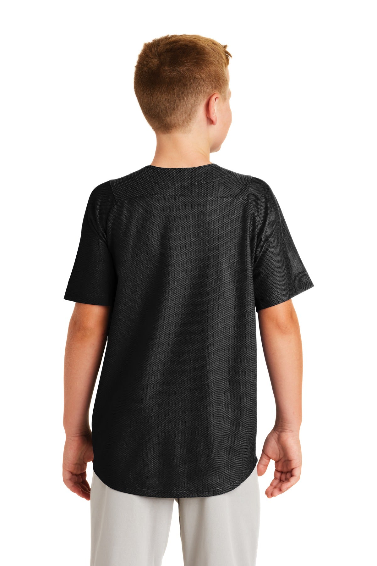 Custom Embroidered New Era  Youth Diamond Era Full-Button Jersey. YNEA220,Black