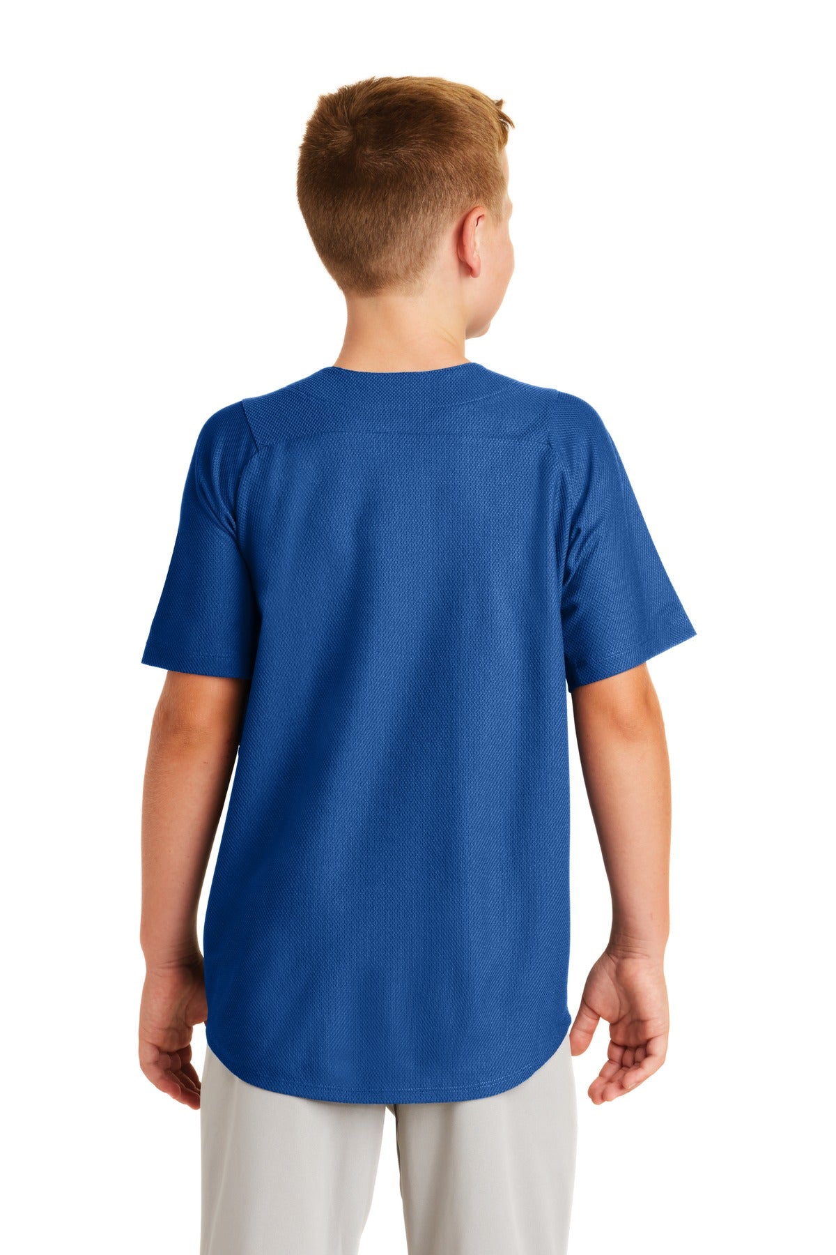 Custom Embroidered New Era  Youth Diamond Era Full-Button Jersey. YNEA220,Royal