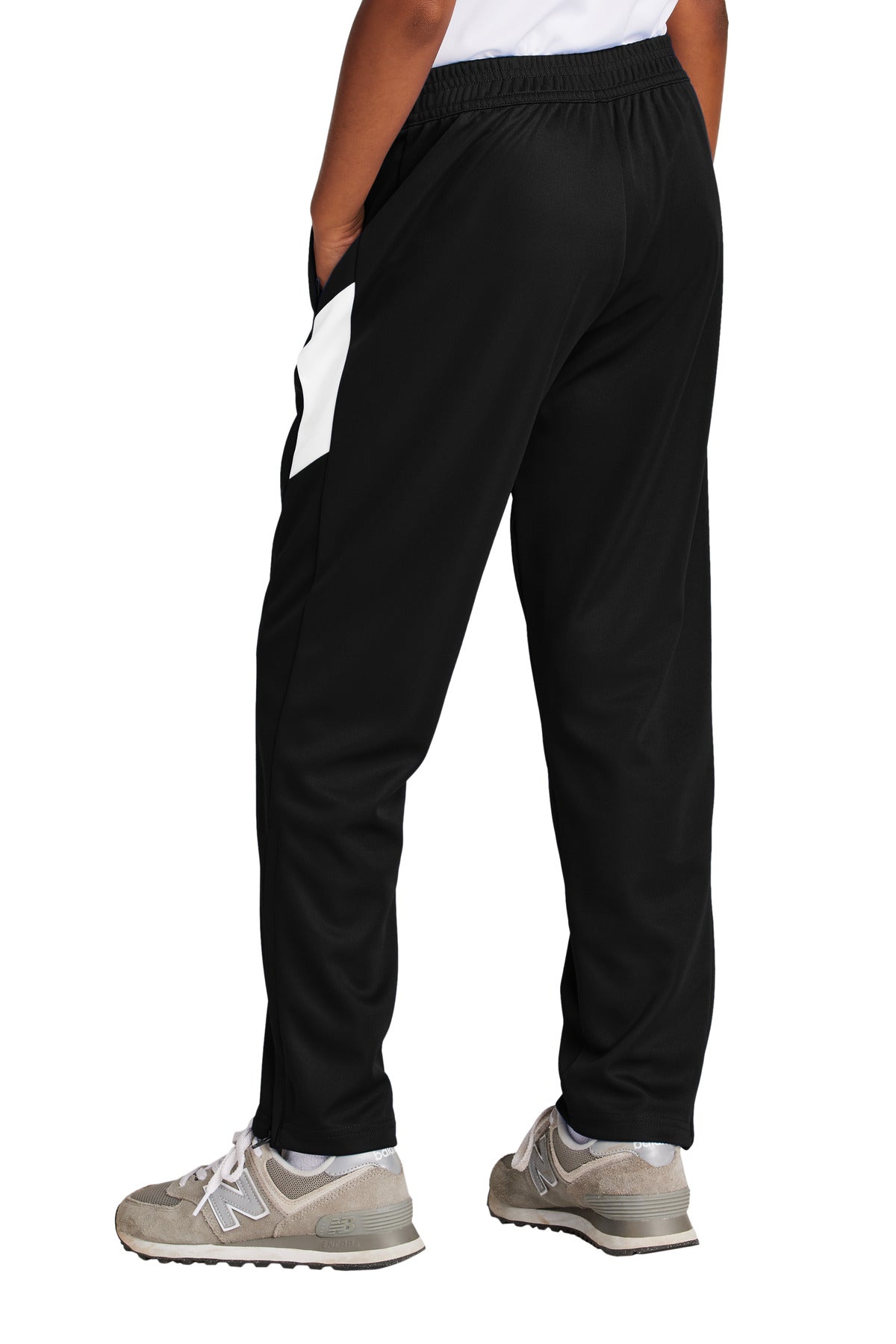 Custom Embroidered Sport-Tek Youth Travel Pant YPST800,Black/ White