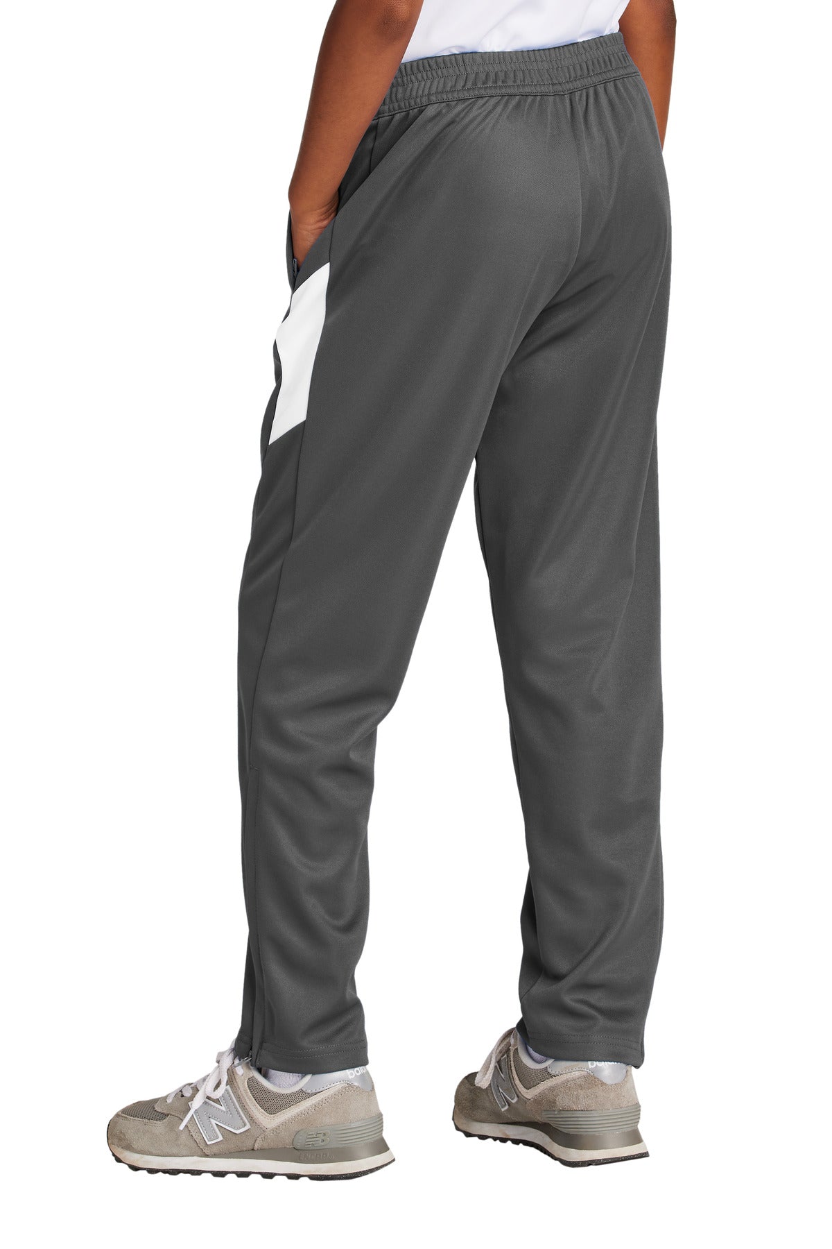 Custom Embroidered Sport-Tek Youth Travel Pant YPST800,Iron Grey/ White
