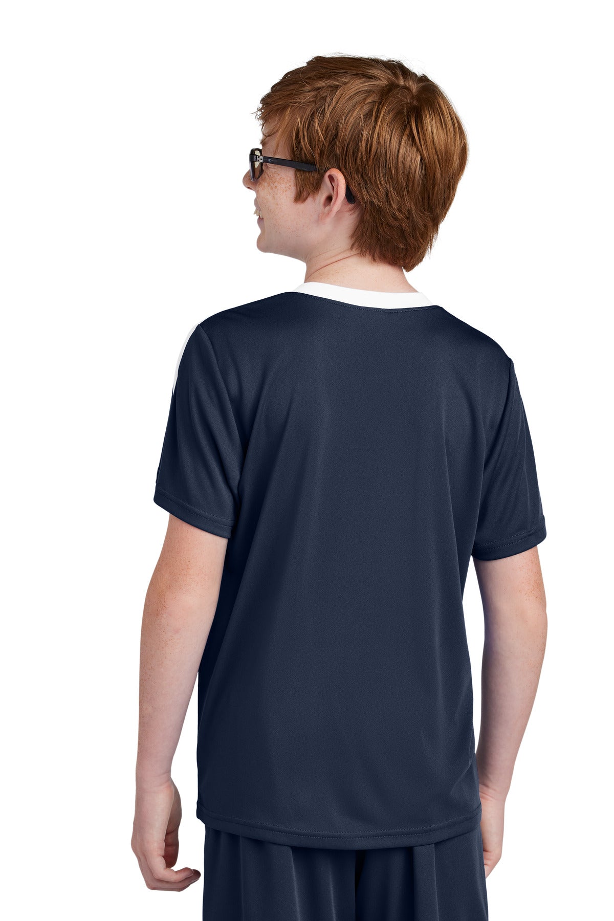 Custom Embroidered Sport-Tek Youth Competitor United Crew YST100,True Navy/ White