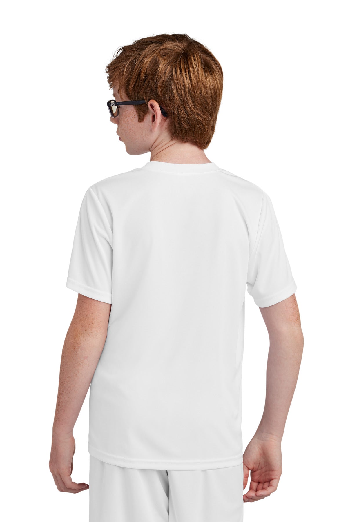 Custom Embroidered Sport-Tek Youth Competitor United Crew YST100,White/ White