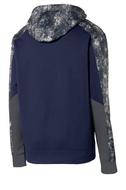 Sport-Tek Youth Sport-Wick Mineral Freeze Fleece Colorblock Hooded Pullover. YST231