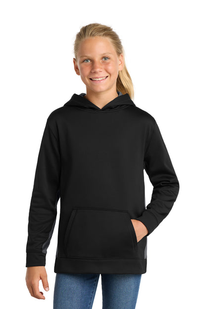 Custom Embroidered Sport-Tek Sweatshirts/Fleece in Black/ Dark Smoke Grey