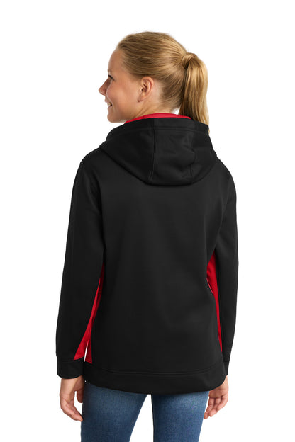 Custom Embroidered Sport-Tek Sweatshirts/Fleece in Black/ Deep Red