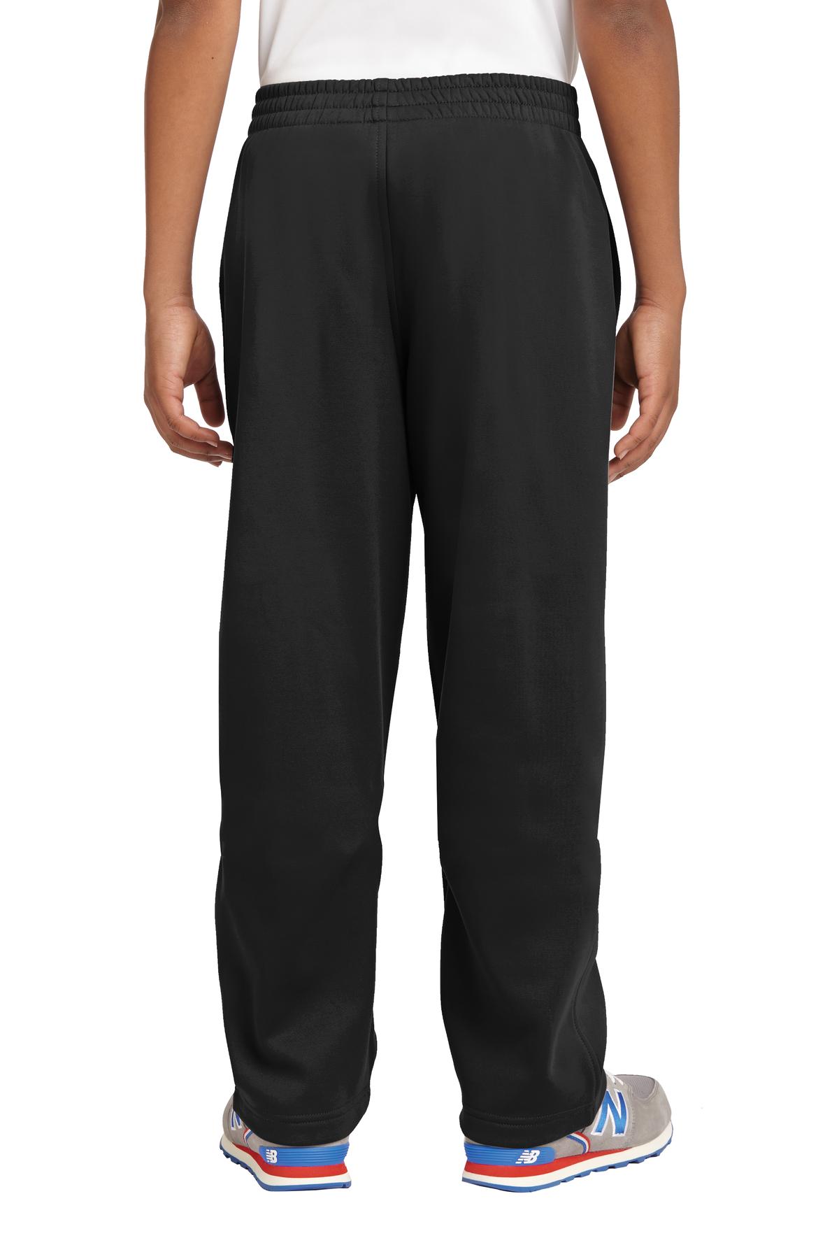 Custom Embroidered Sport-Tek Youth Sport-Wick Fleece Pant. YST237,Black