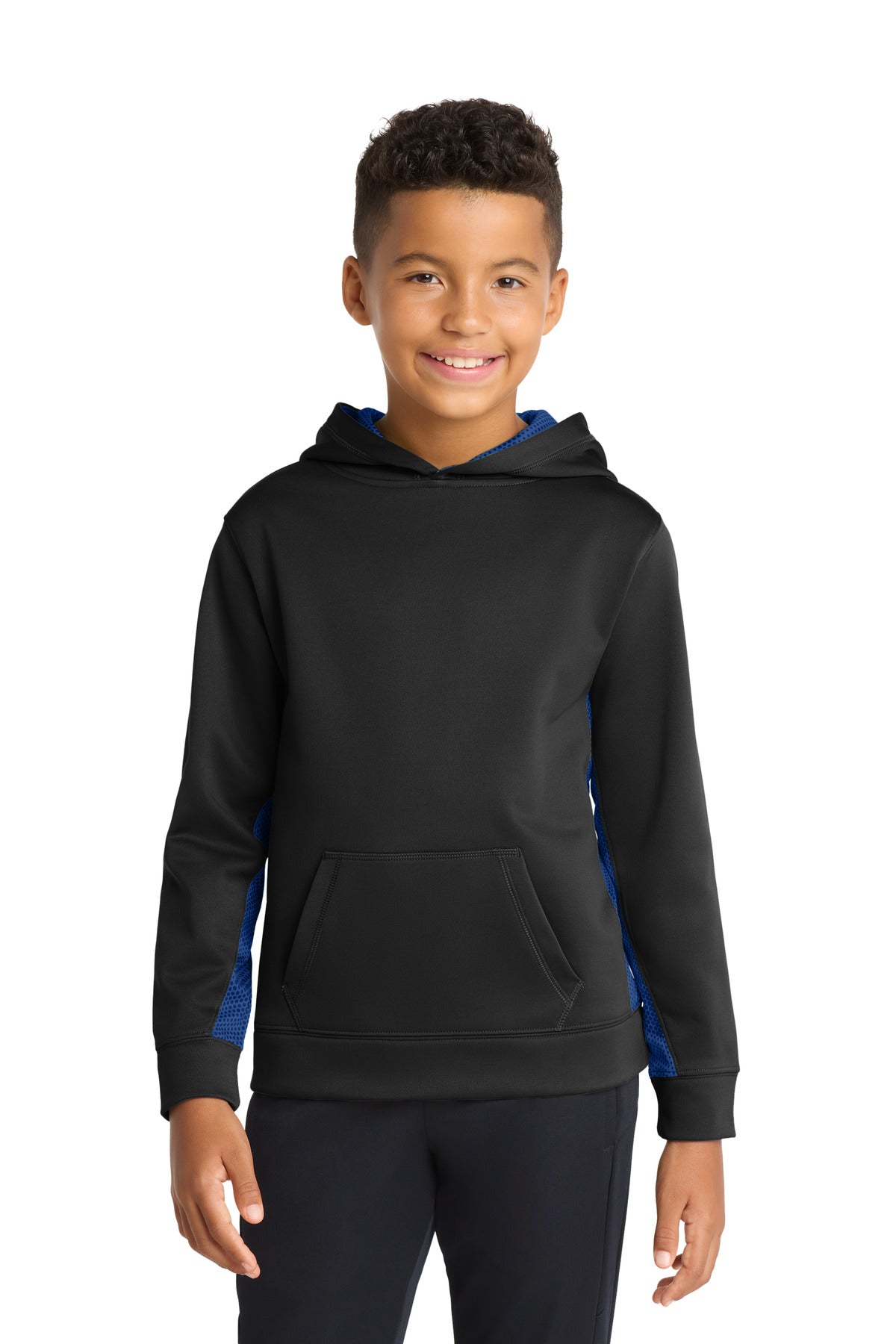 Custom Embroidered Sport-Tek Sweatshirts/Fleece in Black/ True Royal