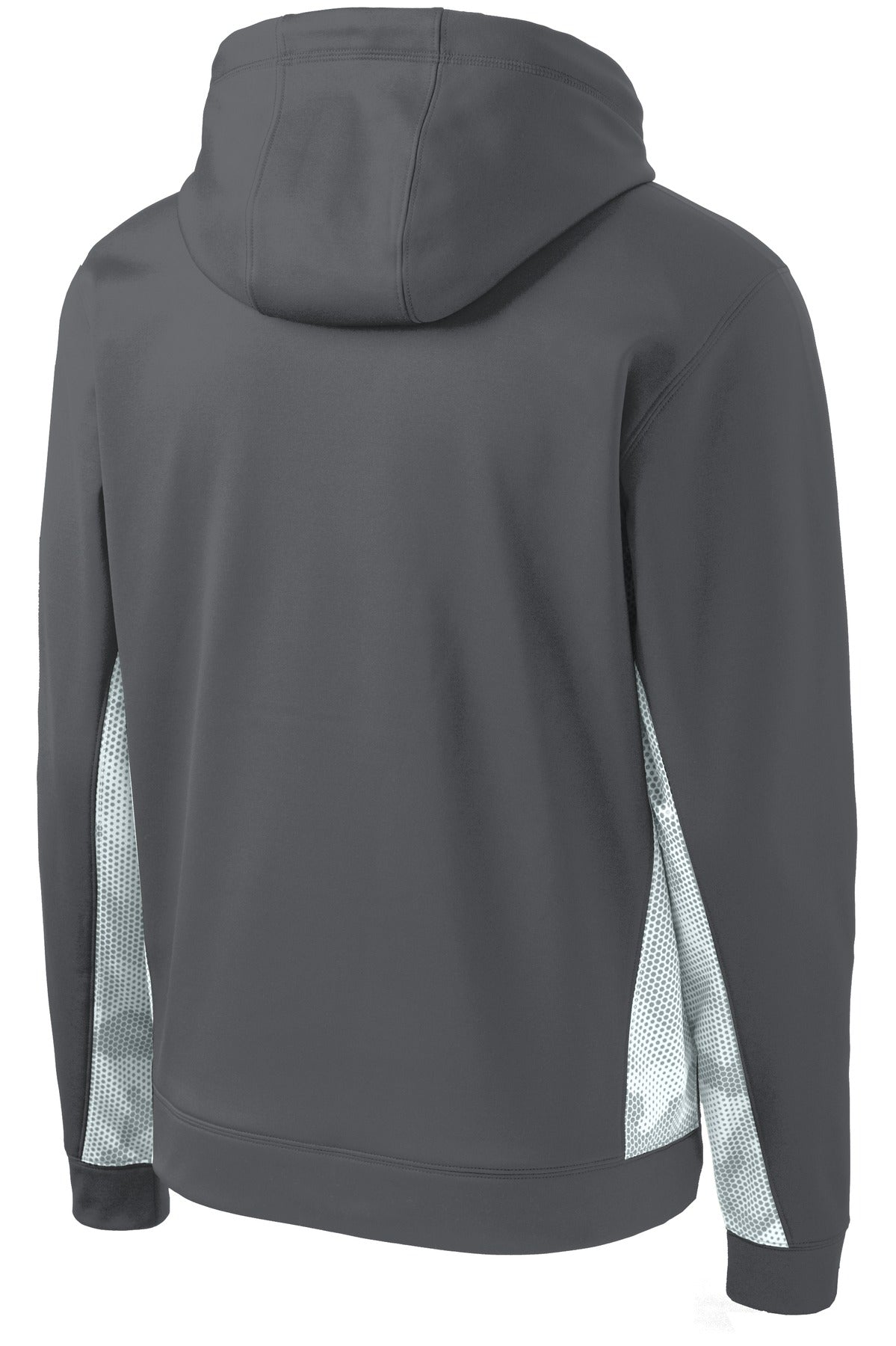 Custom Embroidered Sport-Tek Sweatshirts/Fleece in Dark Smoke Grey/ White