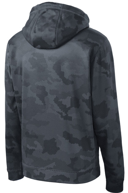 Sport-Tek Youth Sport-Wick CamoHex Fleece Hooded Pullover.  YST240