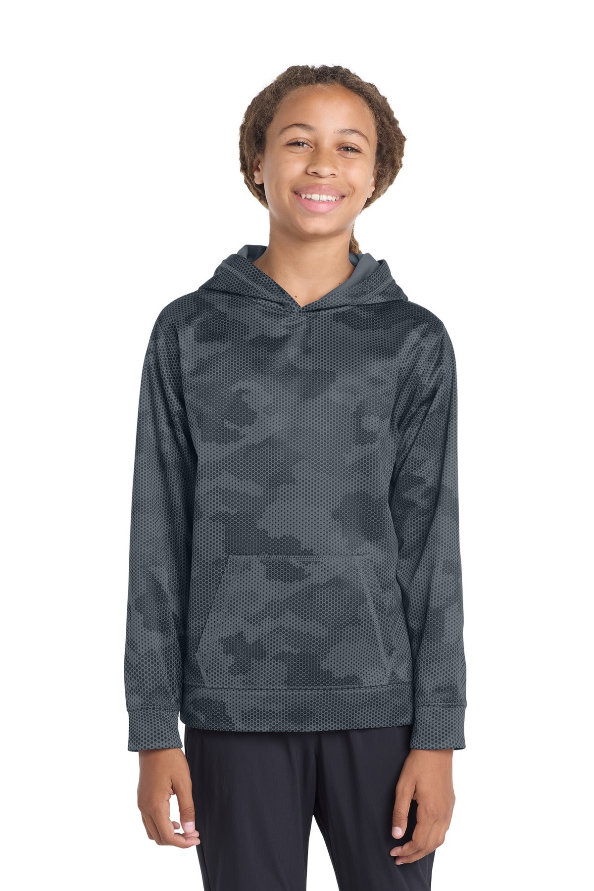 Custom Embroidered Sport-Tek Sweatshirts/Fleece in Dark Smoke Grey