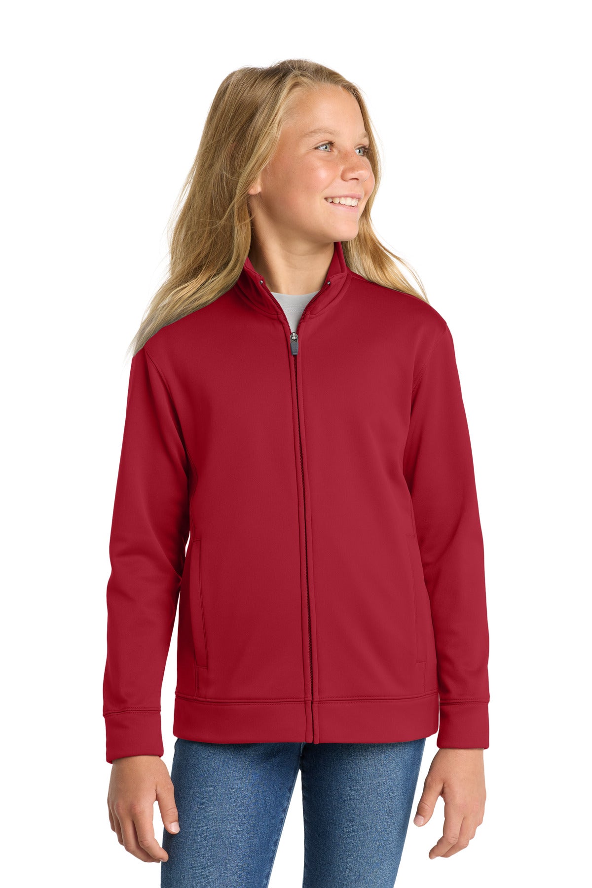 Custom Embroidered Sport-Tek Activewear in Deep Red
