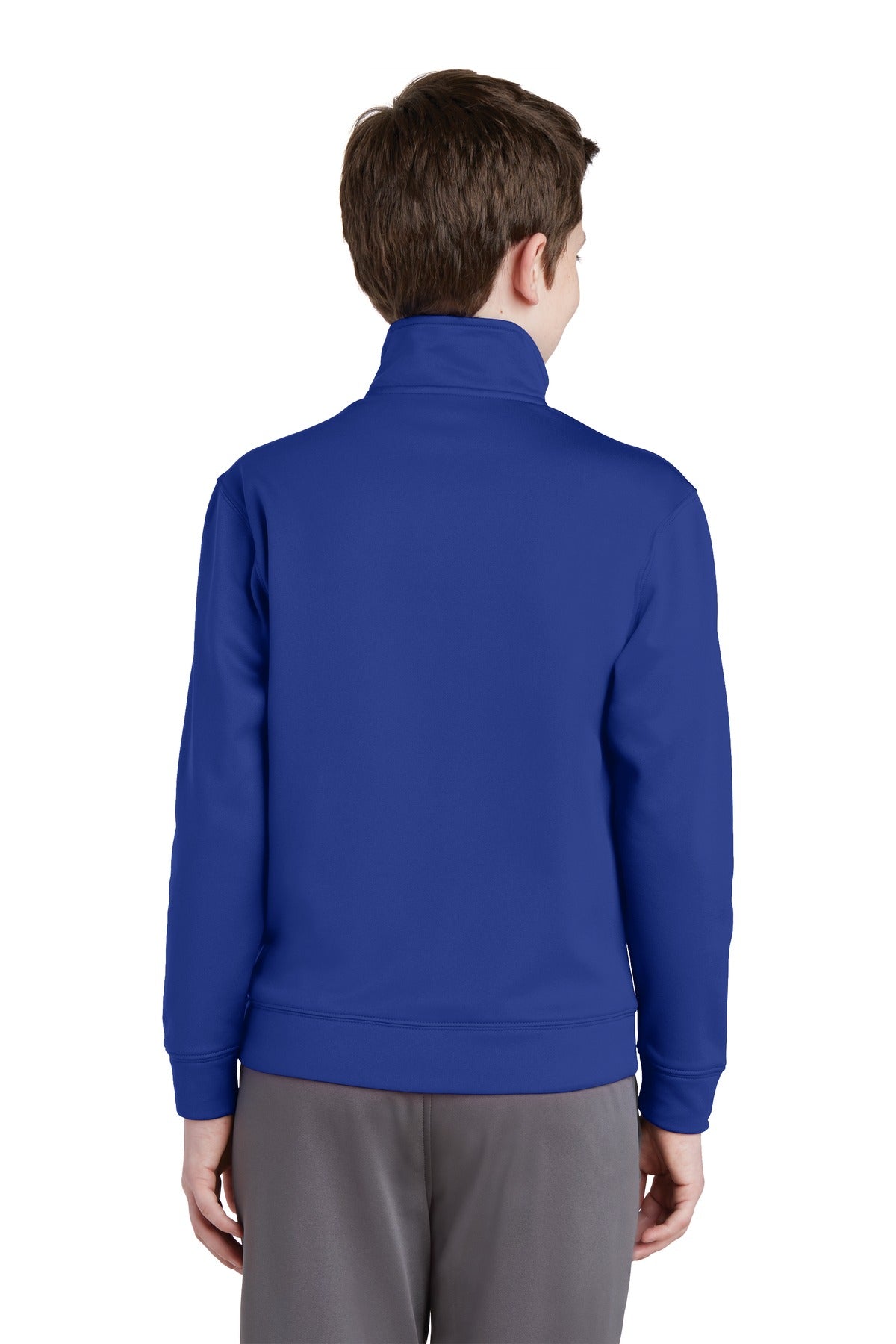 Custom Embroidered Sport-Tek Youth Sport-Wick Fleece Full-Zip Jacket.  YST241,True Royal
