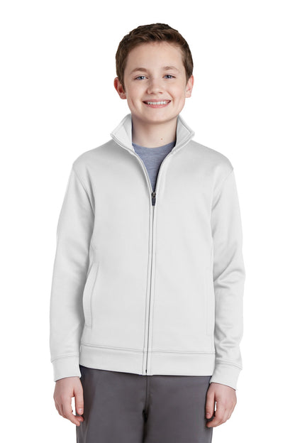 Sport-Tek Youth Sport-Wick Fleece Full-Zip Jacket.  YST241