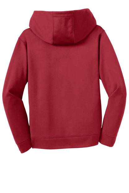 Sport-Tek Youth Sport-Wick Fleece Hooded Pullover. YST244
