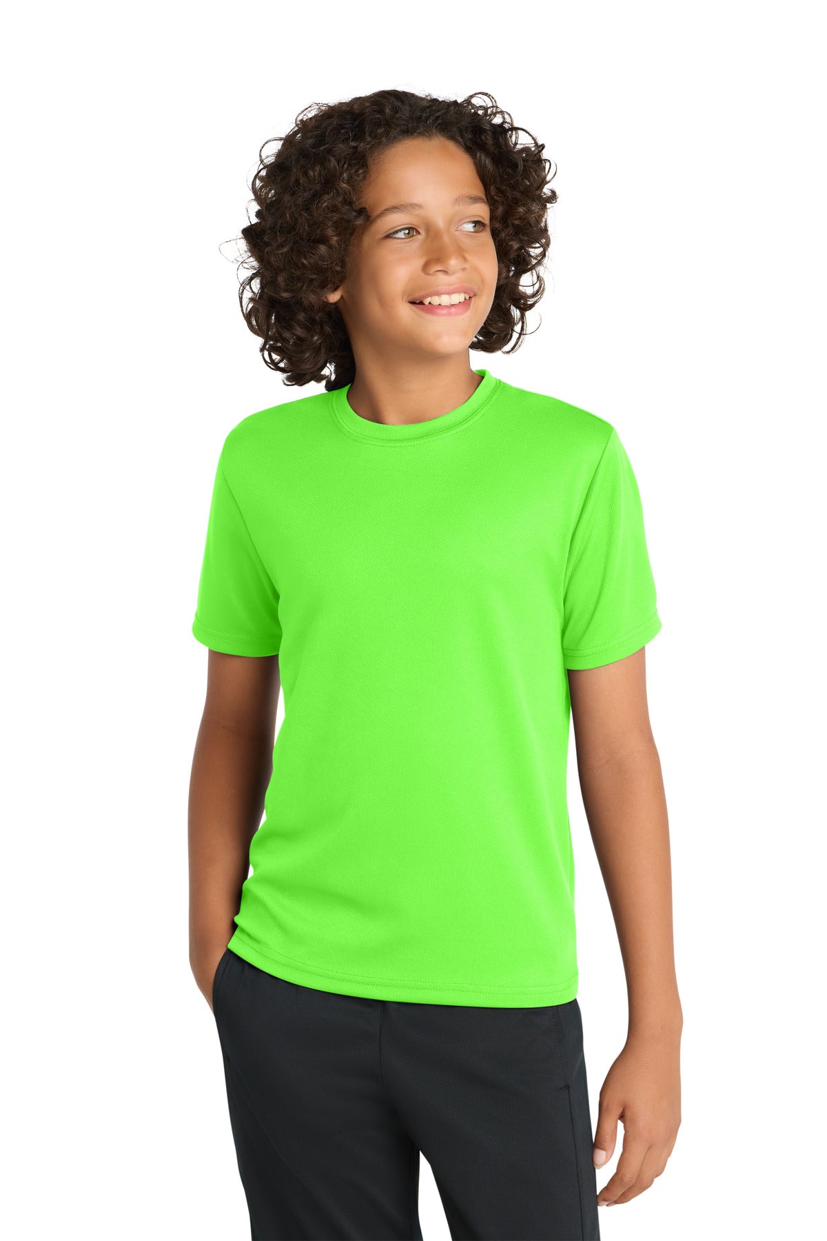 Custom Embroidered Sport-Tek Activewear in Neon Green