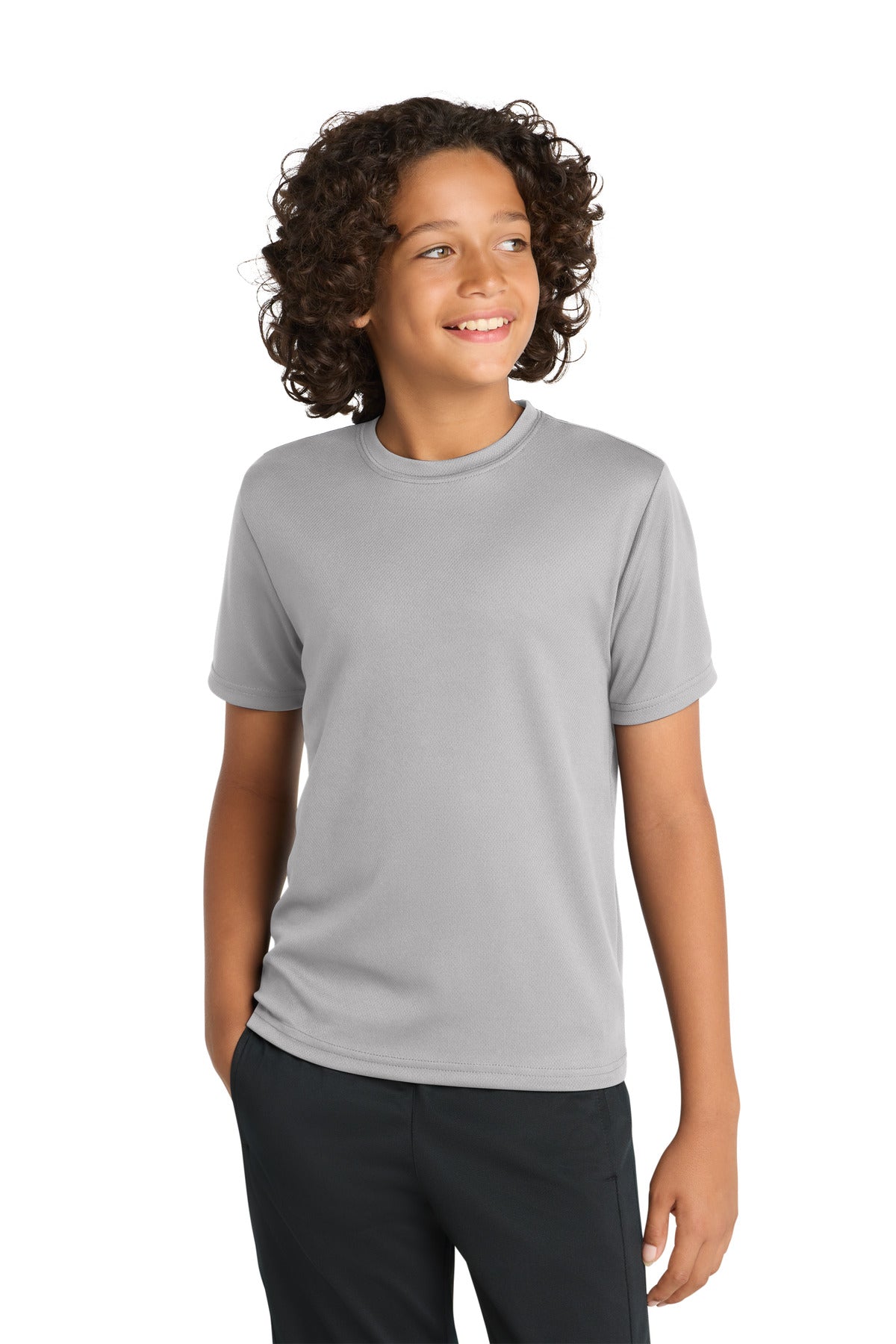 Custom Embroidered Sport-Tek Activewear in Silver