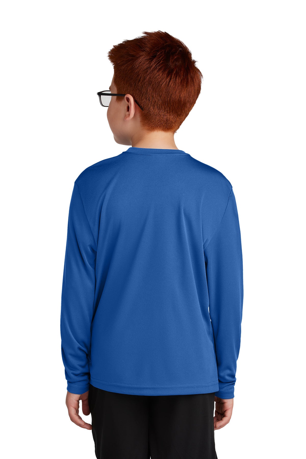 Custom Embroidered Sport-Tek Youth Long Sleeve PosiCharge Competitor Tee. YST350LS,True Royal