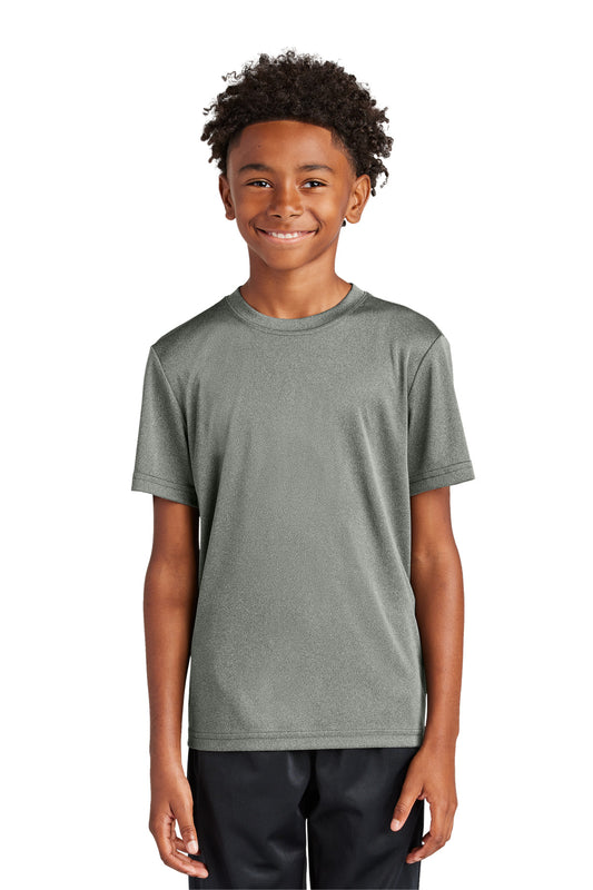 Sport-Tek Youth PosiCharge Competitor Tee. YST350 Grey Concrete Heather